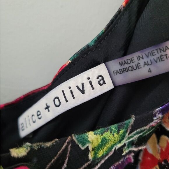 Alice + Olivia Mina puff sleeve mini dress size 4 - Picture 15 of 16